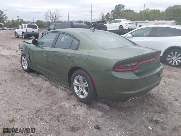 2023 Dodge Charger SXT with VIN 2C3CDXBG8PH608380, listed as a IAAI auction lot 41649203 with 26,450 mi miles. Bid and sale history available at carsss.com. Image 3.