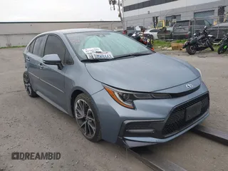 2020 Toyota Corolla SE with VIN JTDS4RCE9LJ019928, listed as a IAAI auction lot 41705356 with 33,456 mi miles. Bid and sale history available at carsss.com. Image 1.