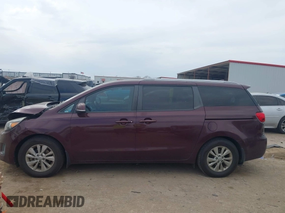 2016 Kia Sedona LX with VIN KNDMB5C12G6211589, listed as a IAAI auction lot 41786770 with 87,114 mi miles. Bid and sale history available at carsss.com. Image 14.
