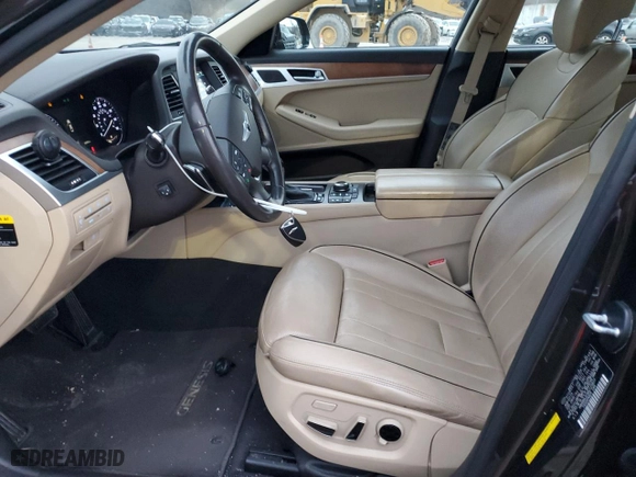 2016 Hyundai Genesis 3.8L with VIN KMHGN4JE9GU125823, listed as a Copart auction lot 86921224 with 58,950 mi miles and Salvage Title. Bid and sale history available at carsss.com. Image 7.