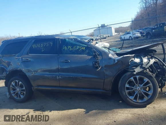 2019 Dodge Durango GT with VIN 1C4RDJDG8KC770506, listed as a IAAI auction lot 41768759 with 120,178 mi miles and . Bid and sale history available at DreamBid. Image 12.