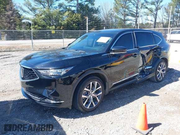 2022 Acura MDX w/Technology Package with VIN 5J8YD9H4XNL005460, listed as a IAAI auction lot 41727182 with 76,566 mi miles. Bid and sale history available at carsss.com. Image 18.