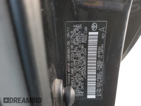 2011 Toyota Prius I with VIN JTDKN3DU8B5312064, listed as a Copart auction lot 86777194 with 153,952 mi miles and Salvage Title. Bid and sale history available at carsss.com. Image 14.