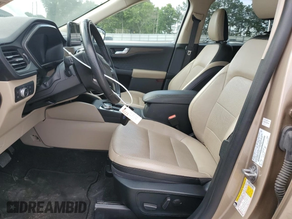 2020 Ford Escape Titanium Hybrid with VIN 1FMCU0DZ0LUC18460, listed as a Copart auction lot 57671085 with 97,587 mi miles and Salvage title. Bid and sale history available at DreamBid. Image 7.