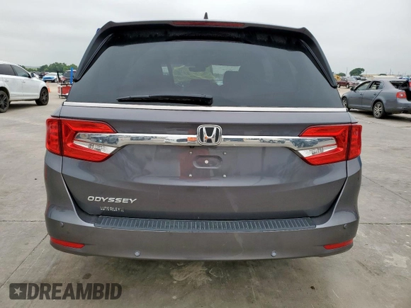 2019 Honda Odyssey EX-L with VIN 5FNRL6H74KB069409, listed as a Copart auction lot 55493135 with 38,451 mi miles and Salvage Title. Bid and sale history available at carsss.com. Image 6.