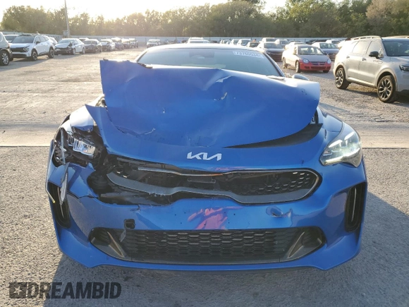 2022 Kia Stinger GT1 with VIN KNAE45LC4N6119944, listed as a Copart auction lot 73765534 with 54,963 mi miles and Salvage Title. Bid and sale history available at DreamBid. Image 5.