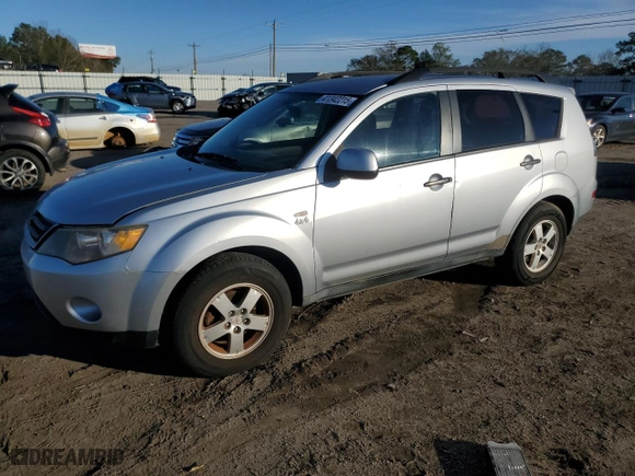 2007 Mitsubishi Outlander LS with VIN JA4MT31X37Z001150, listed as a Copart auction lot 41342215 with 227,663 mi miles and Salvage Title. Bid and sale history available at carsss.com. Image 1.