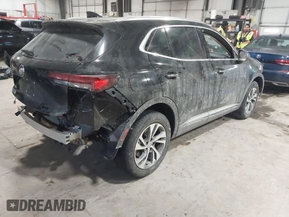 2023 Buick Envision Essence with VIN LRBFZNR47PD035820, listed as a IAAI auction lot 41612604 with 37,696 mi miles. Bid and sale history available at carsss.com. Image 4.