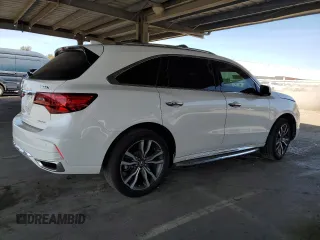 2020 Acura MDX w/Advance Pkg with VIN 5J8YD4H82LL014589, listed as a Copart auction lot 50556345 with 0 mi miles and Salvage Title. Bid and sale history available at carsss.com. Image 3.