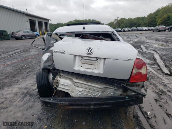 2003 Volkswagen Passat GLX with VIN WVWRH63BX3P342115, listed as a Copart auction lot 73956254 with 0 mi miles and Salvage Title. Bid and sale history available at carsss.com. Image 6.