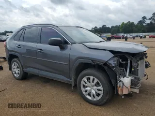 2019 Toyota RAV4 LE with VIN JTMH1RFV5KD027262, listed as a Copart auction lot 53493345 with 122,617 mi miles and Salvage title. Bid and sale history available at DreamBid. Image 4.