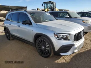 2021 Mercedes-Benz GLB with VIN W1N4M5BB9MW080749, listed as a Copart auction lot 77532624 with 39,600 mi miles and Salvage Title. Bid and sale history available at carsss.com. Image 4.