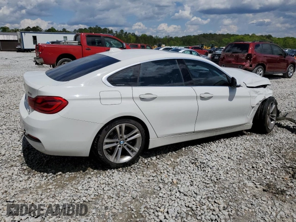 2021 BMW 4 Series 430i with VIN WBA4J1C57KBM15722, listed as a Copart auction lot 52690175 with 55,704 mi miles and Salvage Title. Bid and sale history available at DreamBid. Image 3.