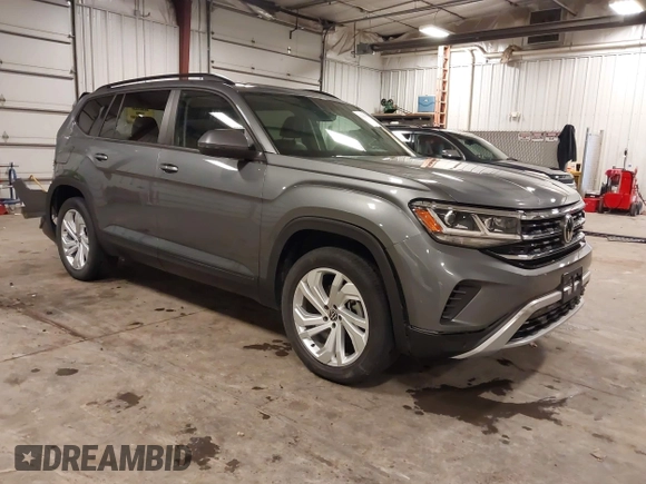 2021 Volkswagen Atlas SE z VIN 1V2KR2CA5MC606590, wystawiony jako IAAI lot #42383813 z przebiegiem 45 087 mil mil oraz . Historia ofert i sprzedaży dostępna na DreamBid. Obrazek 1.
