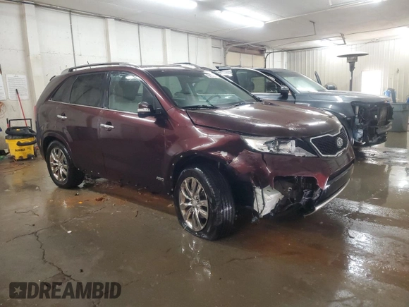 2013 Kia Sorento SX with VIN 5XYKWDA23DG373614, listed as a Copart auction lot 49174545 with 146,546 mi miles and Salvage Title. Bid and sale history available at carsss.com. Image 4.
