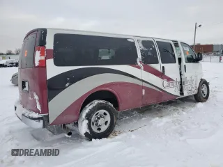 2011 Chevrolet Express Passenger 1LT with VIN 1GAZG1FG1B1109232, listed as a Copart auction lot 84252874 with Not provided miles and Salvage title. Bid and sale history available at DreamBid. Image 3.