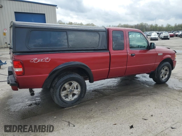 2006 Ford Ranger XLT with VIN 1FTZR45E96PA38979, listed as a Copart auction lot 54656445 with 131,442 mi miles and Salvage Title. Bid and sale history available at carsss.com. Image 3.