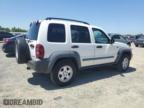 2005 Jeep Liberty Sport with VIN 1J8GL48K75W533267, listed as a Copart auction lot 55229435 with 154,305 mi miles and Salvage Title. Bid and sale history available at DreamBid. Image 3.