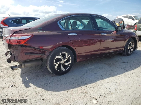 2016 Honda Accord Sedan LX with VIN 1HGCR2F31GA105393, listed as a Copart auction lot 51314075 with 91,945 mi miles and Salvage Title. Bid and sale history available at carsss.com. Image 3.