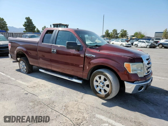 2009 Ford F-150 STX with VIN 1FTRX12819FA12244, listed as a Copart auction lot 58618995 with 136,773 mi miles and Salvage title. Bid and sale history available at DreamBid. Image 4.