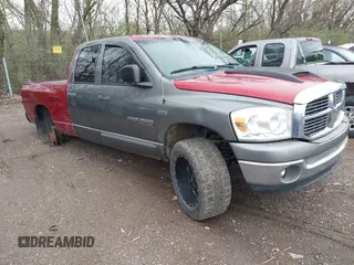 2007 Dodge 1500 SLT with VIN 1D7HU18207J556080, listed as a IAAI auction lot 41928278 with 190,952 mi miles. Bid and sale history available at carsss.com. Image 1.