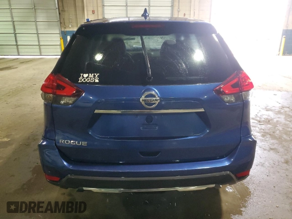 2017 Nissan Rogue SV with VIN KNMAT2MT8HP546348, listed as a Copart auction lot 86705104 with 120,982 mi miles and Clean Title. Bid and sale history available at carsss.com. Image 6.
