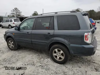 2006 Honda Pilot EX-L with VIN 2HKYF18506H508780, listed as a Copart auction lot 45502155 with 209,765 mi miles and Salvage Title. Bid and sale history available at DreamBid. Image 2.