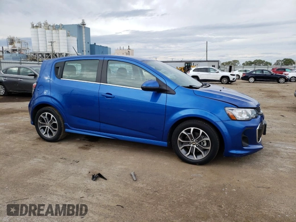 2017 Chevrolet Sonic LT with VIN 1G1JD6SH8H4166472, listed as a Copart auction lot 72593214 with 29,297 mi miles and Salvage Title. Bid and sale history available at carsss.com. Image 4.