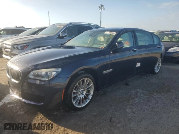 2015 BMW 7 Series 750Li xDrive with VIN WBAYF8C58FD654184, listed as a Copart auction lot 77203184 with 122,955 mi miles and Non Repairable. Bid and sale history available at DreamBid. Image 1.