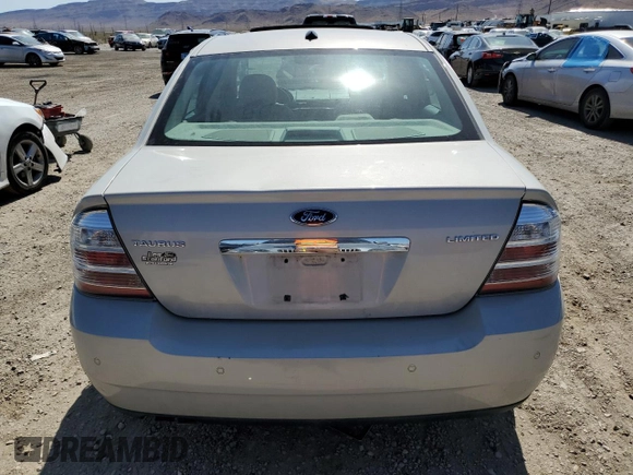 2008 Ford Taurus Limited with VIN 1FAHP25W68G100894, listed as a Copart auction lot 56946174 with 0 mi miles and Salvage Title. Bid and sale history available at carsss.com. Image 6.