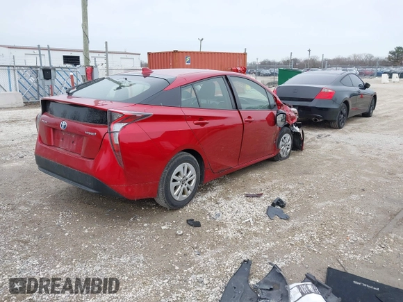 2016 Toyota Prius Two with VIN JTDKBRFU8G3506783, listed as a IAAI auction lot 41936228 with 172,288 mi miles. Bid and sale history available at carsss.com. Image 4.