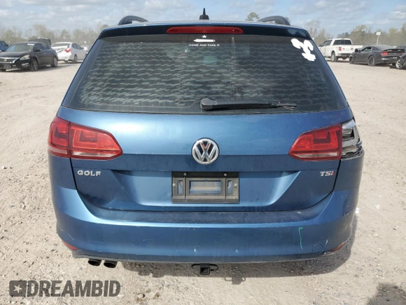 2017 Volkswagen Golf SportWagen S with VIN 3VWA17AU4HM502818, listed as a Copart auction lot 48975945 with 85,811 mi miles and Salvage Title. Bid and sale history available at carsss.com. Image 6.