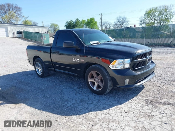 2018 Ram 1500 Express with VIN 3C6JR6AT9JG195381, listed as a IAAI auction lot 41874835 with 60,221 mi miles and . Bid and sale history available at DreamBid. Image 1.