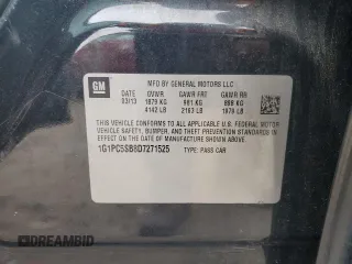 2013 Chevrolet Cruze 1LT with VIN 1G1PC5SB8D7271525, listed as a Copart auction lot 88031225 with 145,977 mi miles and Salvage Title. Bid and sale history available at DreamBid. Image 12.