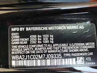 2021 BMW 2 Series 230i with VIN WBA2J1C02M7J09335, listed as a Copart auction lot 50540813 with 32,108 mi miles. Bid and sale history available at carsss.com. Image 12.