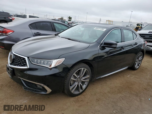 2020 Acura TLX Advance with VIN 19UUB3F87LA003682, listed as a Copart auction lot 66431494 with 30,328 mi miles and Salvage title. Bid and sale history available at DreamBid. Image 1.