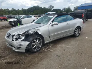 2004 Mercedes-Benz CLK 320 with VIN WDBTK65GX4T017827, listed as a Copart auction lot 71733924 with 139,585 mi miles and Salvage Title. Bid and sale history available at DreamBid. Image 1.