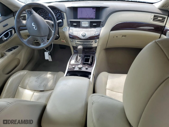 2013 Infiniti M37 with VIN JN1BY1AR3DM602297, listed as a Copart auction lot 73646414 with 122,431 mi miles and Salvage Title. Bid and sale history available at carsss.com. Image 8.