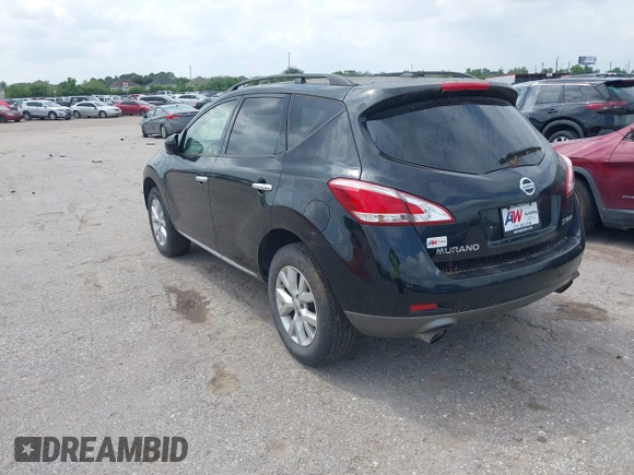 2013 Nissan Murano SV with VIN JN8AZ1MW8DW310046, listed as a IAAI auction lot 42127615 with 171,765 mi miles. Bid and sale history available at carsss.com. Image 3.