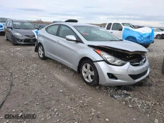 2013 Hyundai Elantra GLS PZEV with VIN KMHDH4AE0DU678155, listed as a Copart auction lot 49678705 with 108,440 mi miles and Salvage Title. Bid and sale history available at carsss.com. Image 4.