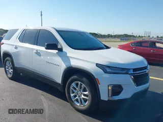 2023 Chevrolet Traverse LS with VIN 1GNERFKW8PJ272498, listed as a IAAI auction lot 42299935 with 21,212 mi miles and . Bid and sale history available at DreamBid. Image 1.