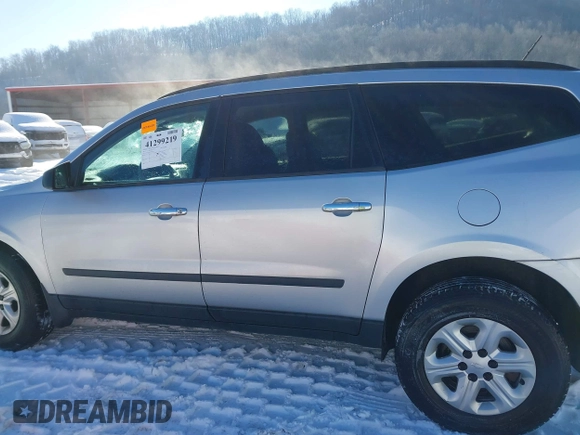 2013 Chevrolet Traverse LS with VIN 1GNKVFKD1DJ104162, listed as a IAAI auction lot 41299219 with 134,870 mi miles and . Bid and sale history available at DreamBid. Image 14.