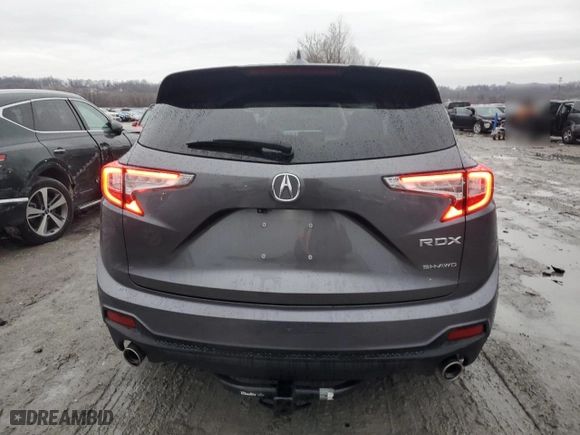 2020 Acura RDX w/Advance Pkg with VIN 5J8TC2H72LL022037, listed as a Copart auction lot 42862465 with 103,222 mi miles and Salvage Title. Bid and sale history available at carsss.com. Image 6.