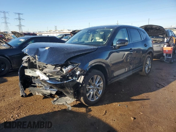 2021 Mazda CX-5 Grand Touring with VIN JM3KFBDM6M1499524, listed as a Copart auction lot 46604635 with 47,799 mi miles and Salvage Title. Bid and sale history available at carsss.com. Image 1.