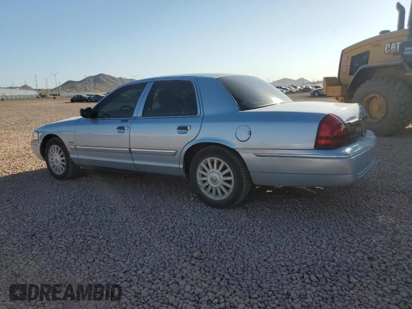 2009 Mercury Grand Marquis LS with VIN 2MEHM75V09X611485, listed as a Copart auction lot 51715775 with 97,578 mi miles and Salvage Title. Bid and sale history available at carsss.com. Image 2.