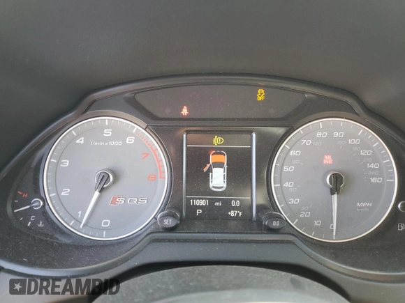 2015 Audi SQ5 Premium Plus with VIN WA1CGAFP4FA126510, listed as a Copart auction lot 65076454 with 110,901 mi miles and Salvage Title. Bid and sale history available at carsss.com. Image 9.