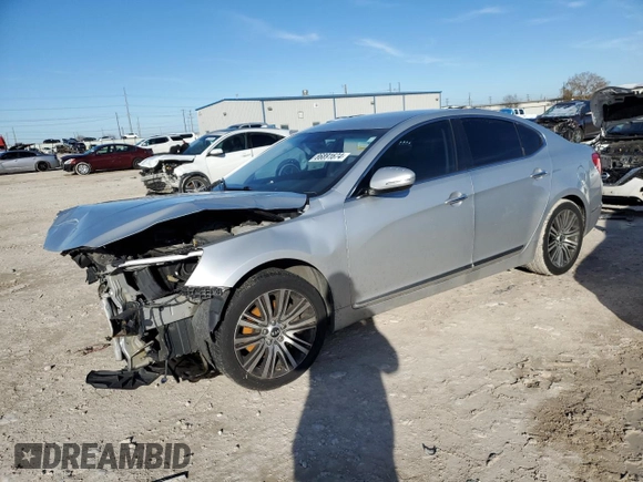 2016 Kia Cadenza Premium with VIN KNALN4D78G5215357, listed as a Copart auction lot 86891674 with 139,693 mi miles and Salvage Title. Bid and sale history available at carsss.com. Image 1.
