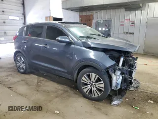 2016 Kia Sportage EX with VIN KNDPC3AC3G7816461, listed as a Copart auction lot 56691275 with 122,520 mi miles and Non repairable. Bid and sale history available at DreamBid. Image 4.