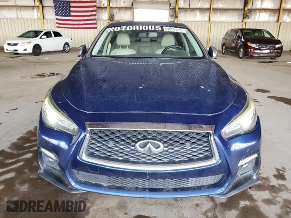 2018 Infiniti Q50 Luxe с VIN JN1EV7AP9JM360344, выставлен на аукционе Copart как лот 59002115 с пробегом 70 250 миль миль и Списание • Salvage title. История ставок и продаж доступна на DreamBid. Изображение 5.