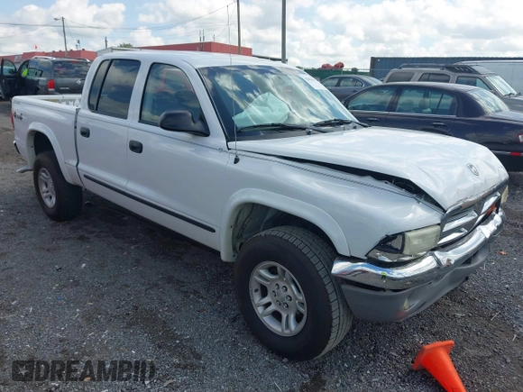 2004 Dodge Dakota SLT with VIN 1D7HG48N14S709199, listed as a IAAI auction lot 42096415 with 188,907 mi miles and . Bid and sale history available at DreamBid. Image 1.